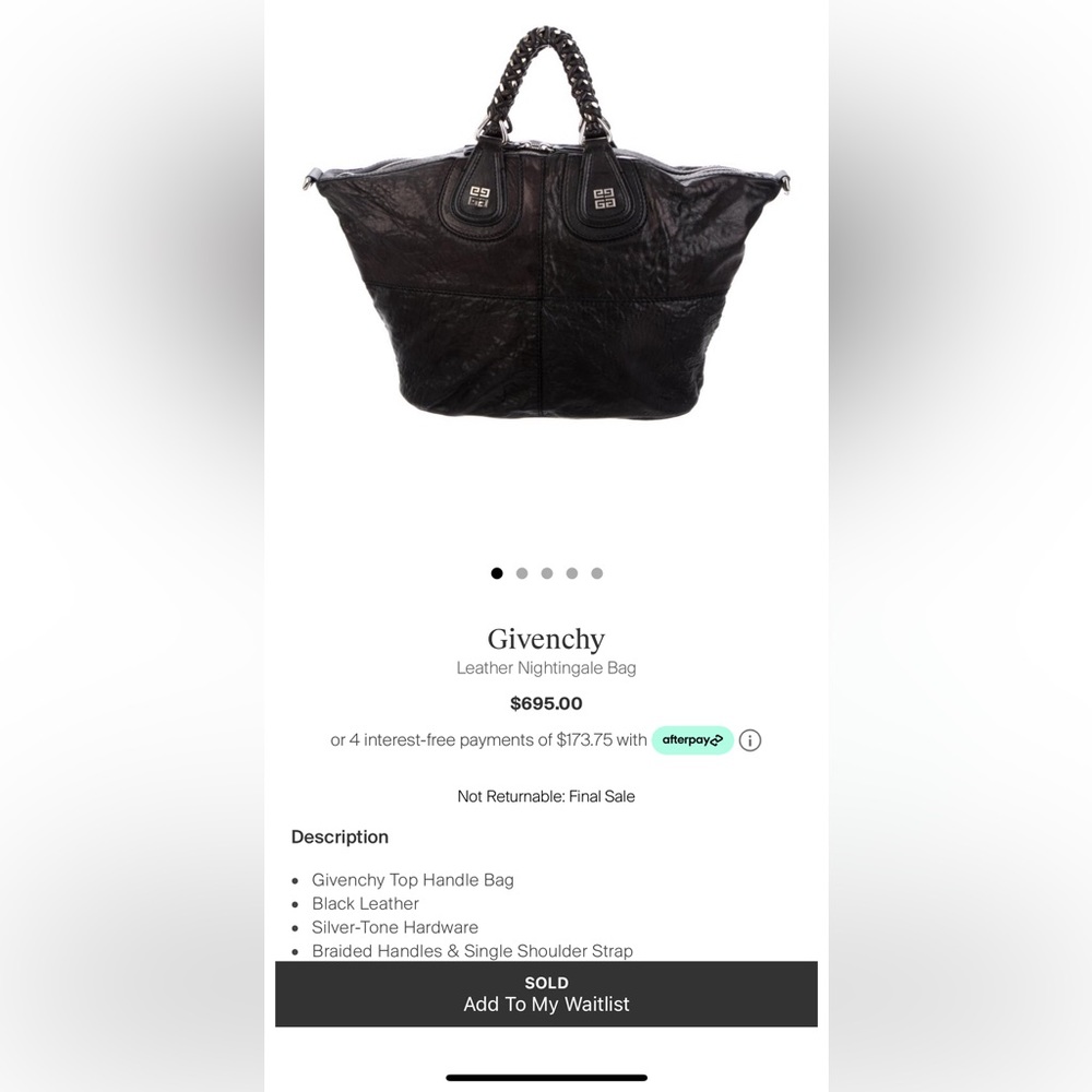 Givenchy Leather Nightingale Bag